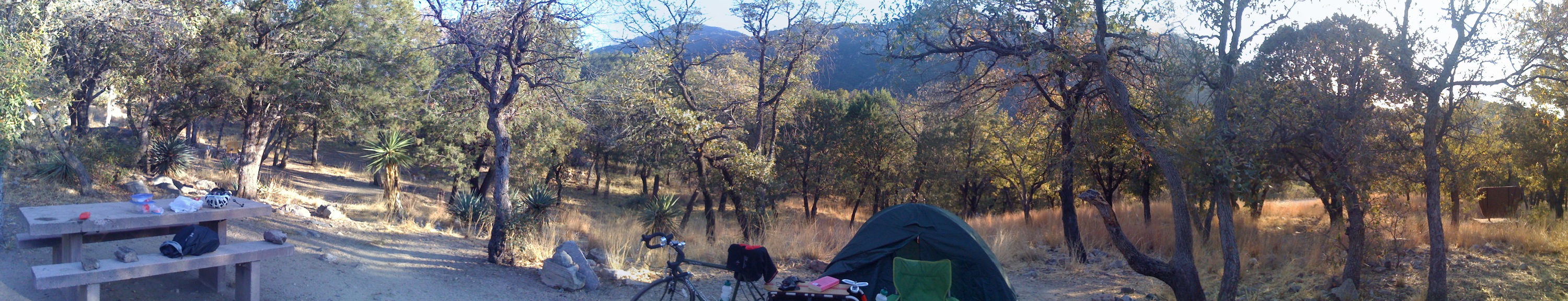 Madera Canyon Camping Panorama